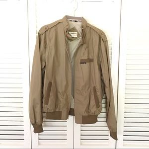 Vintage 80’s Tan Members Only Racer Jacket